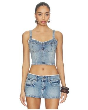 A.Brand Saloon Bodice Top - Blue