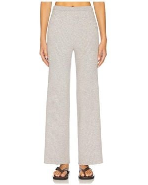 525 America Milo Wide Leg Rib Pant - White