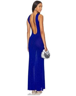 Runaway the Label Adriana Maxi Dress - Blue