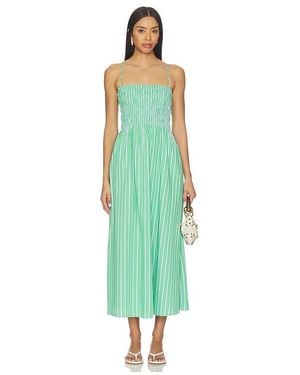 Pistola Bianca Shirred Bodice Dress - Green