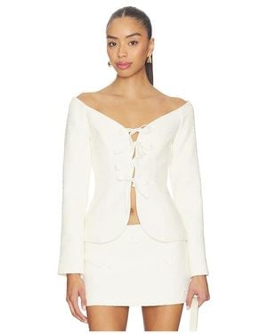 MAJORELLE Annie Top - White