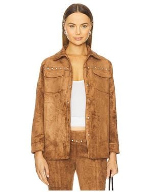 Amanda Uprichard Velourslederjacke Nirvana - Braun