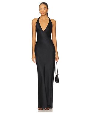Amanda Uprichard Maxikleid Bondi - Schwarz