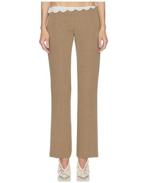 Magda Butrym Scallop Waist Trouser - Natural