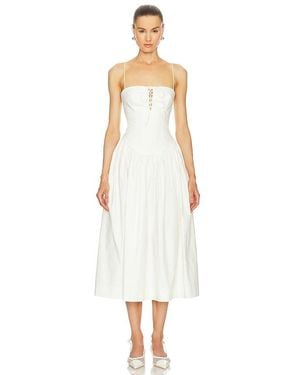 L'academie 'Academie By Marianna Thierry Midi Dress - White