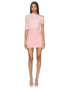 SER.O.YA MINI-ROBE EN CRÊPE SELMA en Rose
