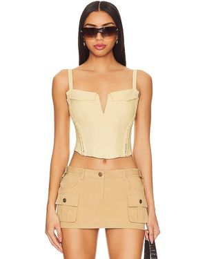 superdown Oberteil Leslie Cargo Corset - Natur