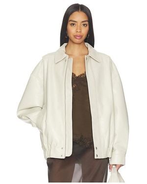Agolde Aston Bomber Jacket - White