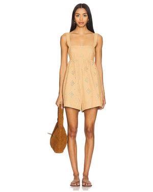 Line & Dot Brin Romper - ナチュラル