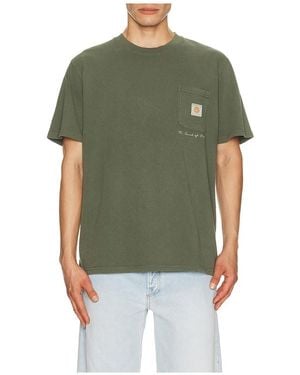 Rhythm Shirt Mit Tasche Vintage - Grün