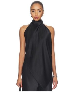 Helmut Lang Tie Scarf Top - Black