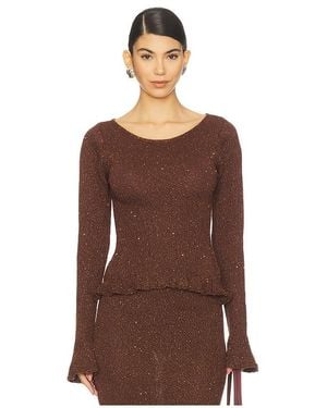 Asta Resort Michaela Longsleeve Top - Brown