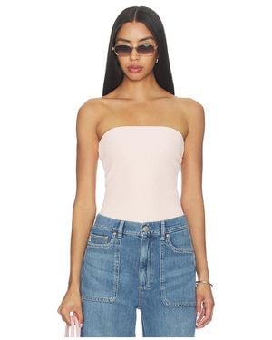 DL1961 Top Sin Tirantes Tube En Color Rosado Talla (También En Xs, S, M) - Azul