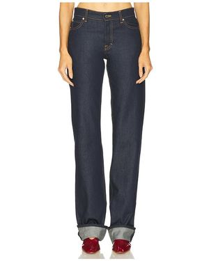 GRLFRND Graham Low Rise Straight Cuffed - Blue