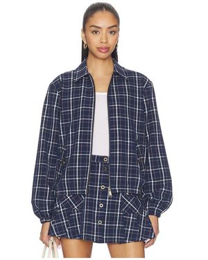 The Upside Valencia Lexi Collared Jacket - Blue
