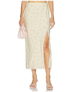 LoveShackFancy Silvia Skirt - Natural