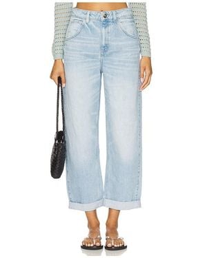 seventy + mochi Turn Up Bo Wide Leg - Blue