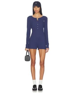 Polo Ralph Lauren Intimates Waffle Sleep Romper - Blue