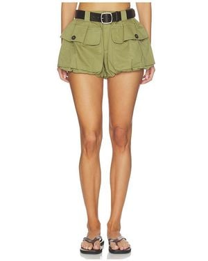 Sea Andrea Workwear Bubble Shorts - Green