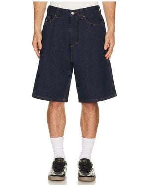 Obey Bigwig Baggy Denim Shorts - Blue