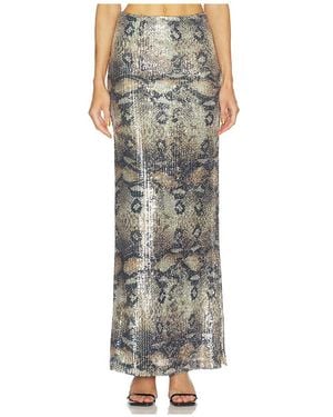 Le Superbe Maxi Slip Skirt - Grey