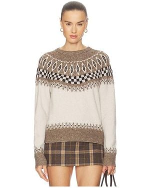 LNA Shirt Fair Isle Tali. Größe Also - Mehrfarbig