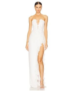 SAU LEE Florence Dress - White