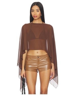 superdown Amaya Cape Top - Brown