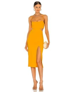h:ours Vestido Haydon En Color Amarillo Talla (También En Xxs) - Naranja