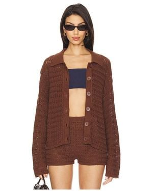 Tularosa Fabiana Button Down Jumper - Brown