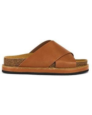 Free People Sidelines Footbed Sandal - Brown