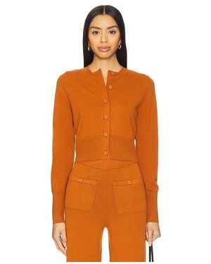 JoosTricot Long Sleeve Crop Cardigan - Orange