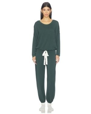 Eberjey Gisele Slouchy Pajama Set - Green