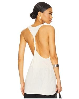 Helmut Lang Rib Twist Tank Top - White