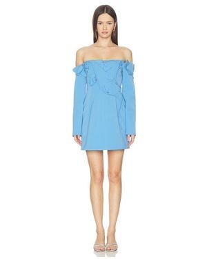 Acler Newmoat Mini Dress - Blue