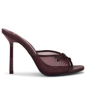 Black Suede Studio Luna 100 Mule - Brown