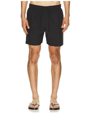 Lacoste Mid Length Swim Trunk - Black