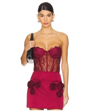 retroféte Body Otto En Color Burgundy Talla En - Rojo