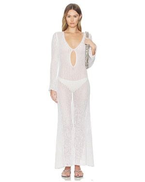 Asta Resort Fernanda Crochet Dress - White