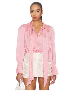 RIXO London Evanora Top - Pink