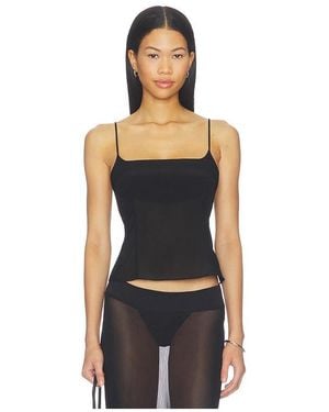 St. Agni Stretch Silk Cami - Black
