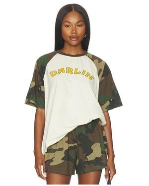 Darling Old Skool Raglan Tee - Green