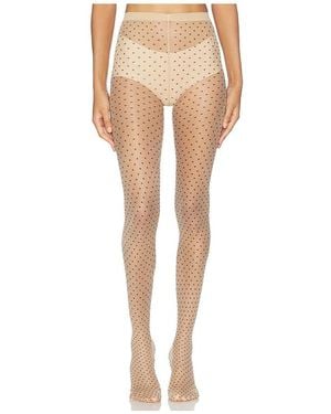 Wolford Multicoloured Dot Tights - White