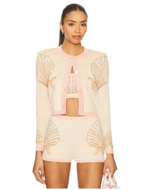 retroféte Strickjacke Bellina - Natur