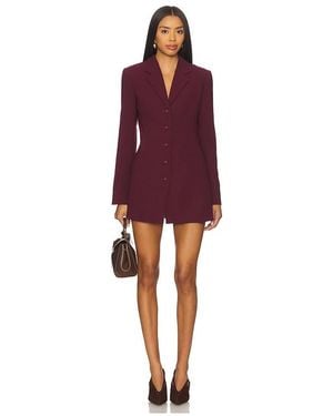 Amanda Uprichard Peralta Blazer Romper - Red