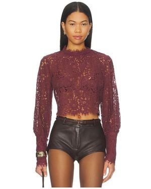Bardot Lace Georgia Top En Color Burgundy Talla (También En 12, 2, 4, 6, 8) - Rojo