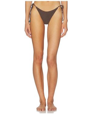 Bondeye Beaded Vista Tie Side Bikini Bottom - White