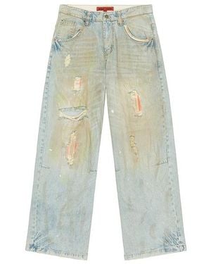 Jaded London Sun Bleached Surf Colossus Jeans - White
