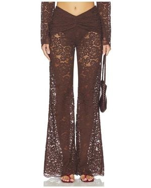 Shani Shemer Madison Straight Trousers - Brown