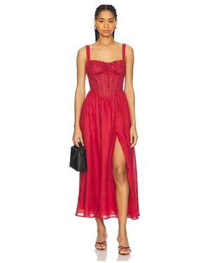 Bardot Esra Midi Dress - Red